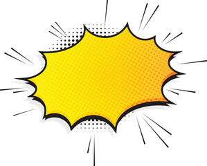 Comic speech bubble background. Retro comic background, pop art vintage style. © Accountanz