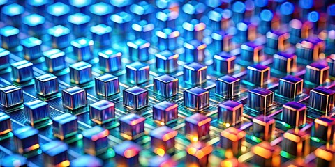 Obraz premium Abstract close-up of photonic optical metamaterial background, photonic, optical, metamaterial, abstract, close-up