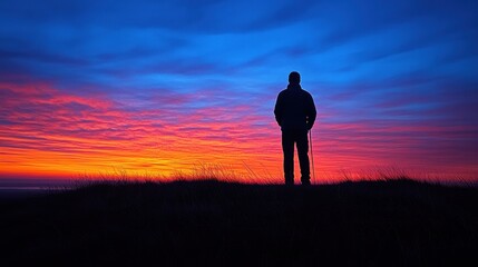 Fototapeta premium Solitude at Sunset