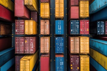 Fototapeta premium containers in the port