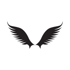 Obraz premium Wings Logo Bird Wings Vector Illustration Brand Design Template