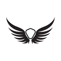 Fototapeta premium Wings Logo Bird Wings Vector Illustration Brand Design Template