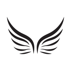 Wings Logo Bird Wings Vector Illustration Brand Design Template