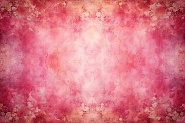 Fototapeta premium Pink watercolor background with texture and vintage grunge