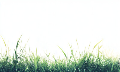 Obraz premium Grass, a simple graphic on a white background