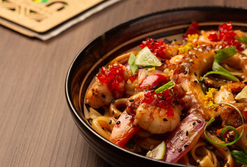 Udon con Chucuta plato Peruano