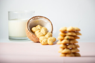 Galletas de coco con leche 