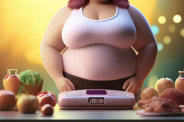 Healthy lifestyle, diet, weight loss.