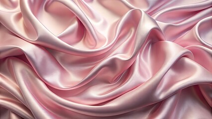 Obraz premium Abstract Texture of Soft and Flowing Pastel Pink Fabric