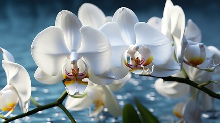White orchid flowers