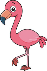 pink flamingo bird