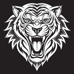Tiger head illustration 