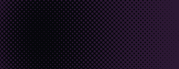 Dark purple background with a gradient of black dots. The background features a textured, dotted pattern in purple and black. Minimal abstract vector background wallpaper