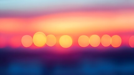 Abstract Sunset Bokeh Background