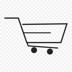 Shopping Trolley cart icon vector, vector illustration.