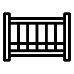illustration of a crib icon
