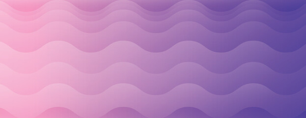 Wavy purple background with a gradient from pink to purple. The background features a smooth, flowing texture with purple waves. Minimal abstract wavy gradient vector background