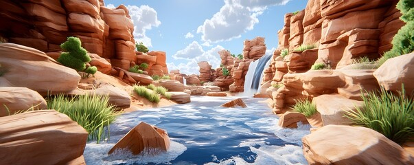 Canyon Waterfall.