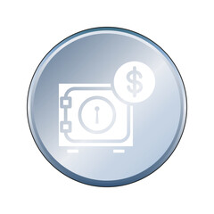 Safe box icon template