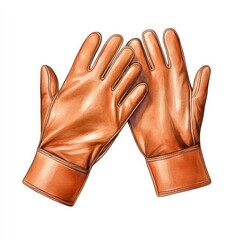 Elegant leather gloves, perfect for warmth and style in cold weather, showcasing durability and craftsmanship.