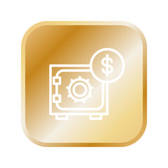 Safe box icon template