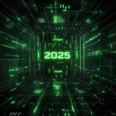Obraz premium 2025 Digital Tunnel.
