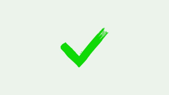 tick mark or phone confirm icon animation, check mark sign,  Correct check mark symbol. Yes sign. Correct vote icon on white background. Abstract tick mark, Check mark icon animation , right mark.