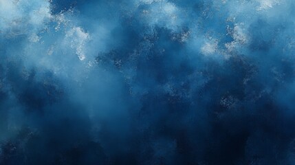 Obraz premium Artistic watercolor design with a deep blue hue for banners. 