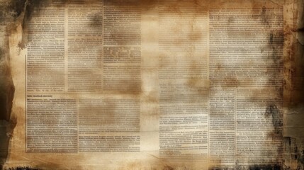 Perfect backdrop for creative designs: vintage newspaper grunge background.