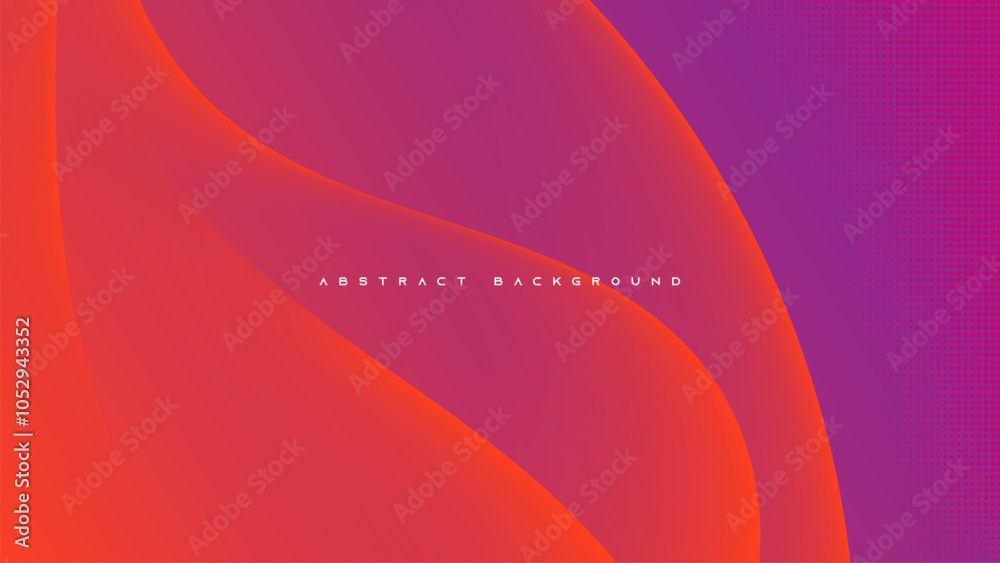 Wall mural colorful gradient abstract background wavy shape design vector.