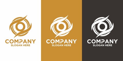 Initials O logo design. Initial Letter Logo.