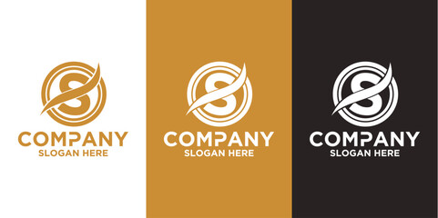Initials s logo design. Initial Letter Logo.