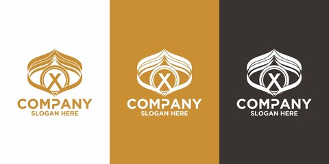 Initials X logo design. Initial Letter Logo.