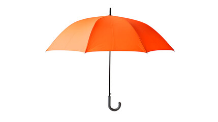 Vibrant Orange Umbrella isolated on white background