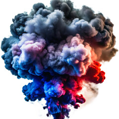 Fototapeta premium Cloud of smoke isolated on transparent background