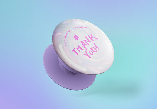 Pop Socket Grip Tok Mockup With Generative AI