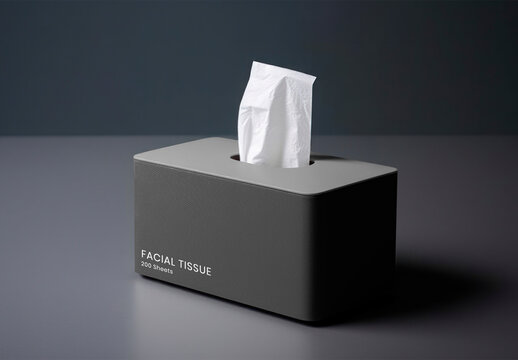 Tissue Box Mockup With Generative AI
