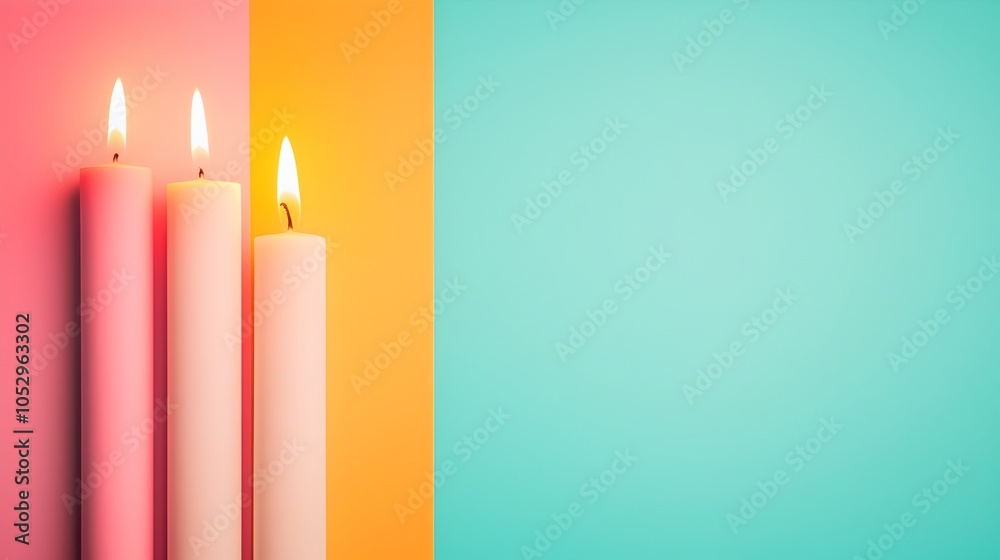 Poster Captivating pastel gradient with subtle glowing bokeh lights in the background creating a soft dreamy and abstract style  This visually stunning image is perfect for gentle serene and calming designs