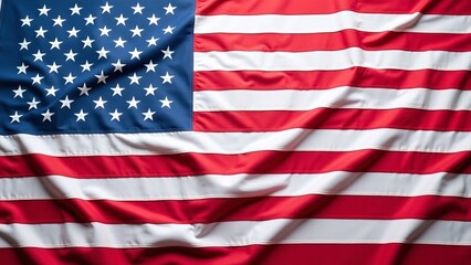 American flag, stars and stripes, smooth fabric