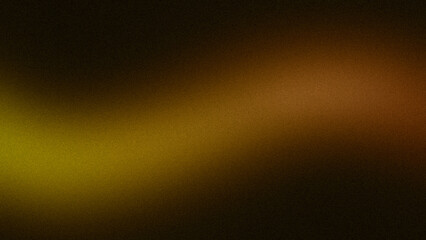 Orange color flow grainy gradient texture background. Abstract dark colorful noisy gradient with vibrant, glowing, bright, shine colors, wave shaped, website cover, header