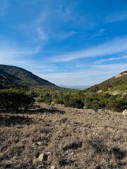 mountain with blue sky 