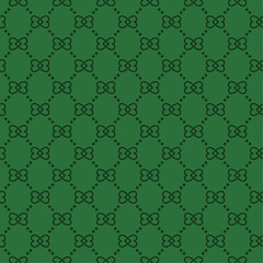 Monogram green pattern for fabric, Bags, Clothing, Curtains, Pillows, Table Linens, and Surfaces