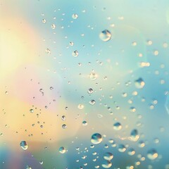 drops of water on a glass