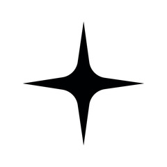 four pointed silhouette star