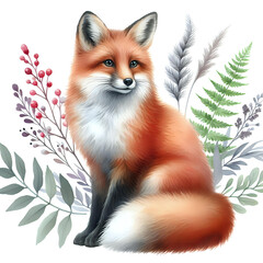 Fototapeta premium Intricately Textured Curled Fox Tail 