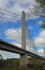 Fototapeta premium Penobscot Narrows bridge vertical, Maine