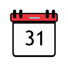 End of year calendar icon