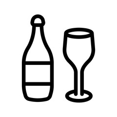 drink party outline style