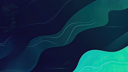 Abstract Gradient Waves:  A mesmerizing interplay of deep teal and turquoise, morphing into a dynamic, abstract design with subtle texture.