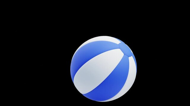 3D Animation of Inflatable Beach Ball | Alpha Channel